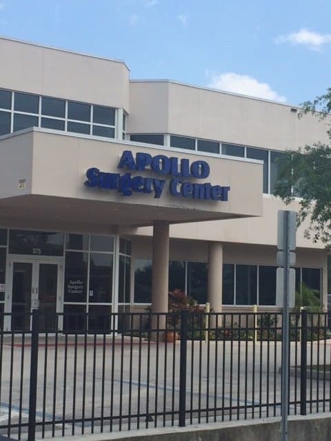 Entrance of Apollo Surgery Center in West Melbourne, Florida — a BEED Engineering mechanical, plumbing, and fire protection project